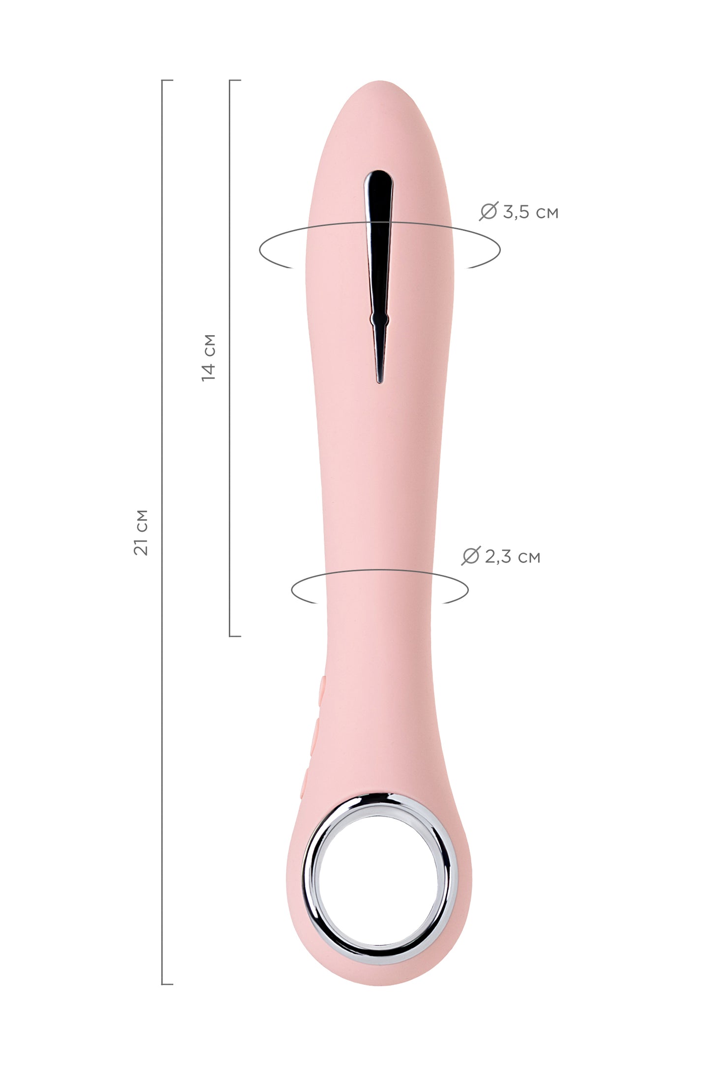 PHYSİCS GALVANİ VİBE Elektro Vibratör, silikon, pembe, 21 cm