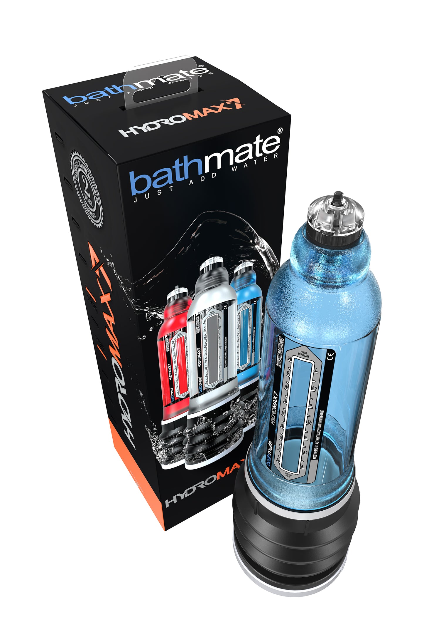 Bathmate HYDROMAX7 hidrolik pompa, ABS plastik, Cam göbeği, 30 cm (Hydromax X30 muadili)