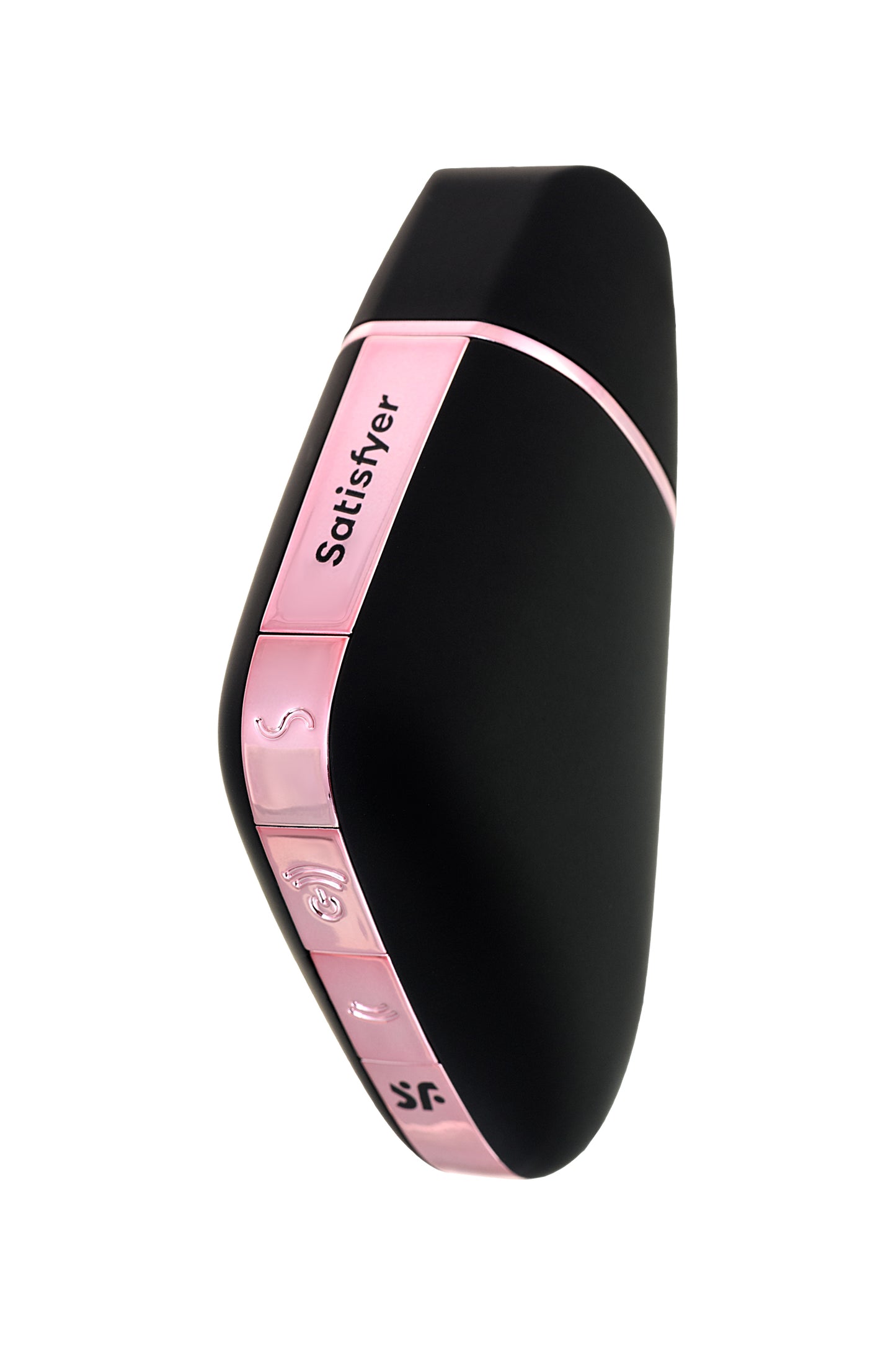 Satisfyer Love Triangle Vakum Dalgası Klitoral Stimülatör, Silikon, Siyah, 8,8 cm