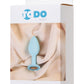 ToDo by Toyfa Brilliant anal kılıf, silikon, cam göbeği, beyaz kristalli, 7 cm, Ø 2,8 cm, 26 g