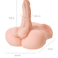 Juicy Pussy by Toyfa Erkeklik organı ile Masturbator Manuel, TPE, Ten, 25 cm