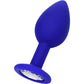 ToDo by Toyfa Brilliant anal kılıf, silikon, mavi, beyaz kristalli 7 cm, Ø 2,8 cm, 26 g