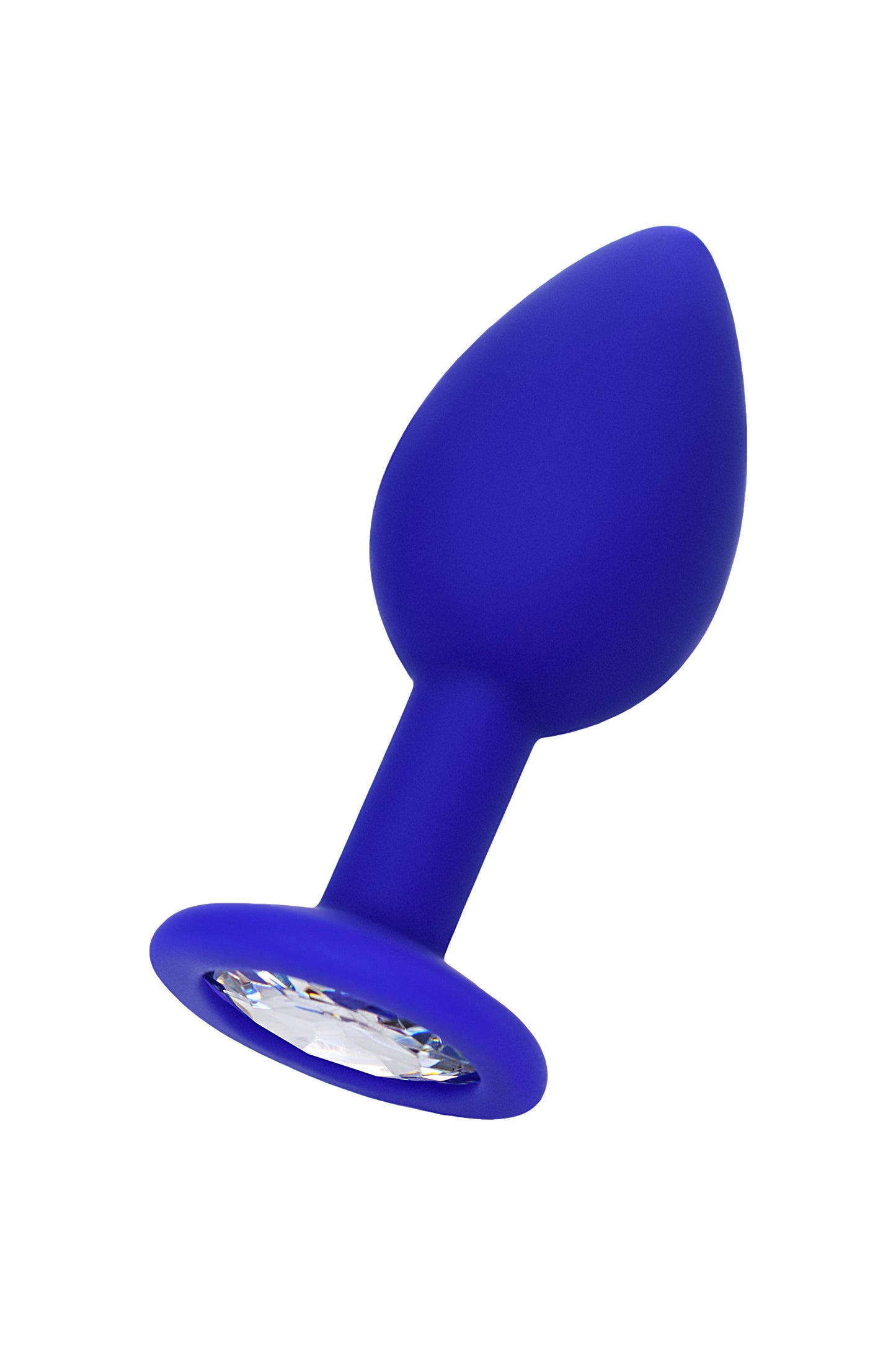 ToDo by Toyfa Brilliant anal kılıf, silikon, mavi, beyaz kristalli 7 cm, Ø 2,8 cm, 26 g