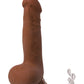 RealStick Elite Mulatto Gerçekçi Vibratör, kahverengi, 13 cm