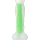 Beyond by Toyfa Dick Glow Gece Parlayan Dildo, Silikon, Şeffaf, 18 cm